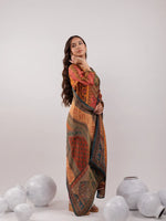 Thumbnail for Yufta Multi Pure Shimmer Tissue With Pure Viscose Trouser And Shimmer Dupatta