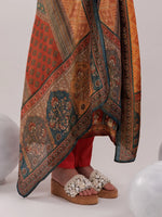 Thumbnail for Yufta Multi Pure Shimmer Tissue With Pure Viscose Trouser And Shimmer Dupatta