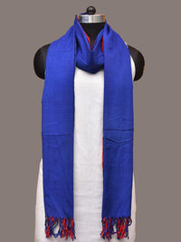 Thumbnail for Multicolor Pochampally Ikat Cotton Handloom Plain Dupatta - Global Threads - Distacart