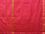 Thumbnail for Mustard and Pink Uppada Silk Handloom Saree with Body Buta and Checks Border Design - Global Threads - Distacart