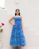 Aayaa Designer crape hand work Multi indo western - Blue - Distacart