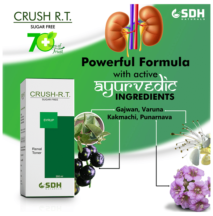 SDH Naturals Crush-RT Syrup | For Kidney & Renal Health | Sugar Free