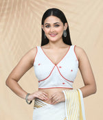 Thumbnail for Joban Fashion Women's White Embroidered Stitched Blouse