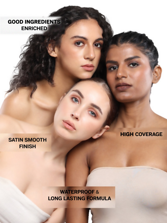 Flicka Cosmetics The Base Story Cream Foundation with SPF Waterproof Caramel - Distacart