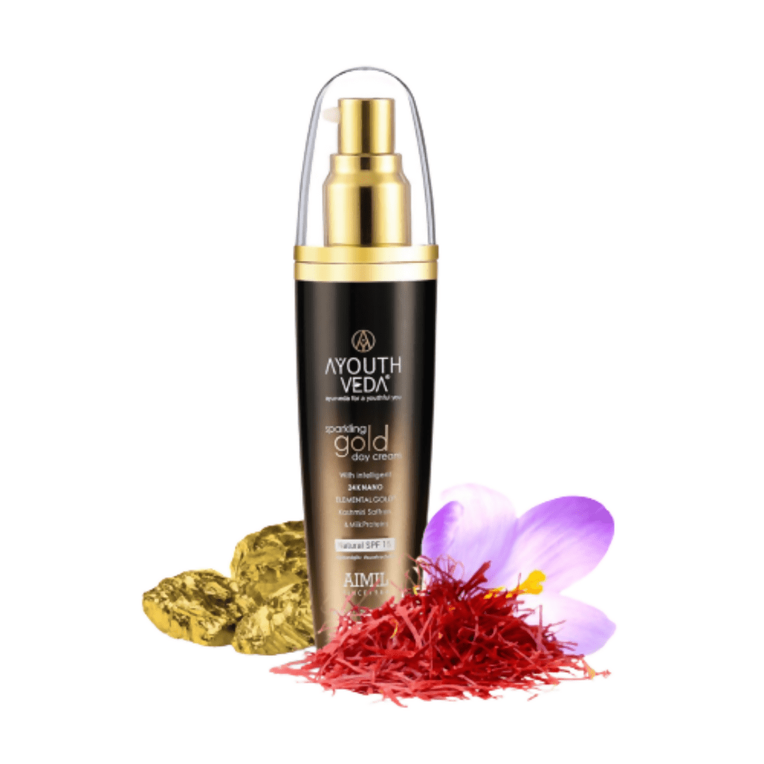 Ayouthveda Sparkling Gold Day Cream - Distacart