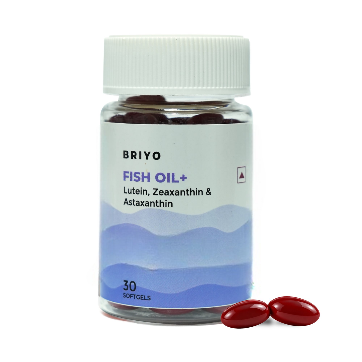 Briyo Fish Oil 55% Omega 3 With Lutein, Zeaxanthin & Astaxanthin Capsules