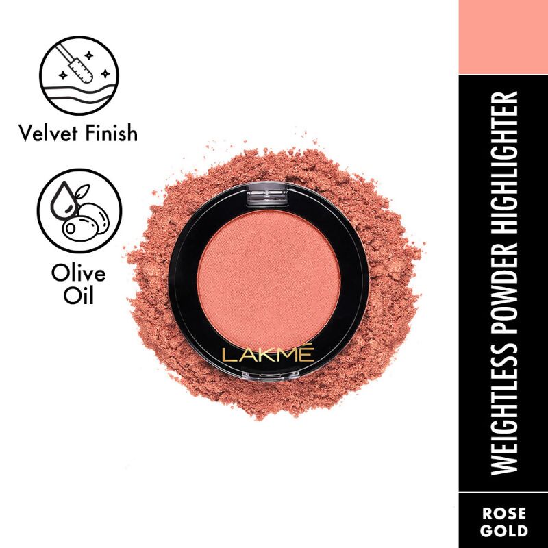Lakme Face It Highlighter - Rose Gold - Distacart