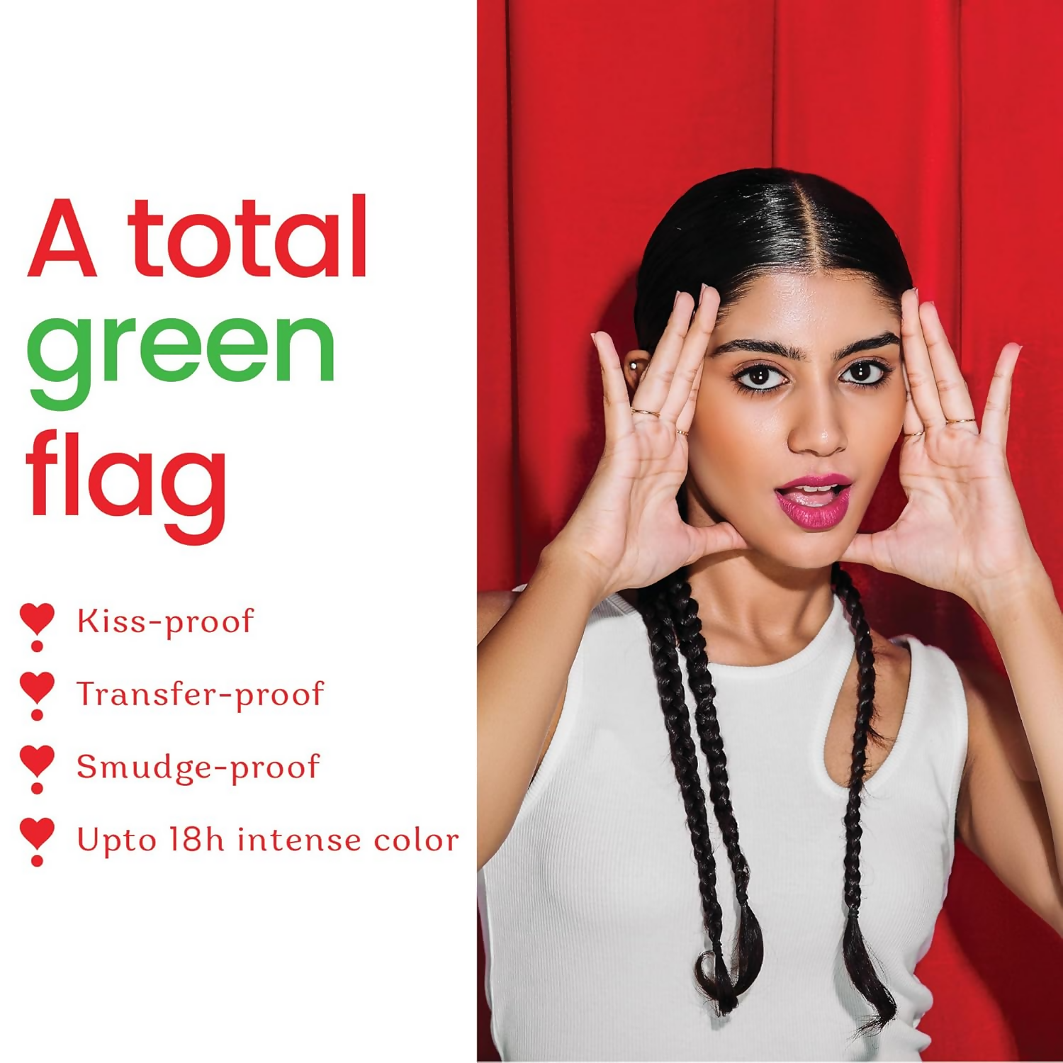 Color Cupid Matte Intense Color 18-Hour Stay Liquid Lipstick - Romantic Red - Distacart