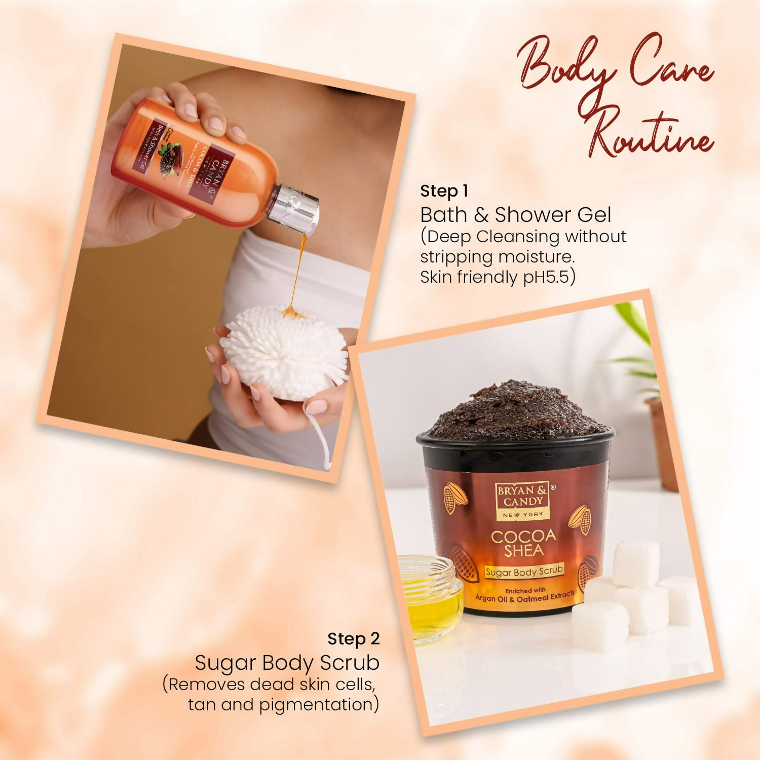 Bryan & Candy Cocoa Shea Bath Tub Collection Gift Set Kit - Distacart