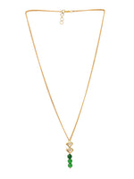 Thumbnail for Ruby Raang Green Aventurine Kundan Necklace
