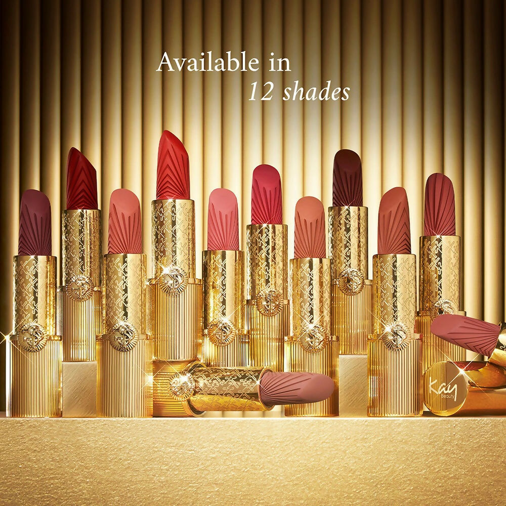 Kay Beauty x Falguni Shane Peacock Luxe Matte Lipstick - Mulberry Cashmere - Distacart