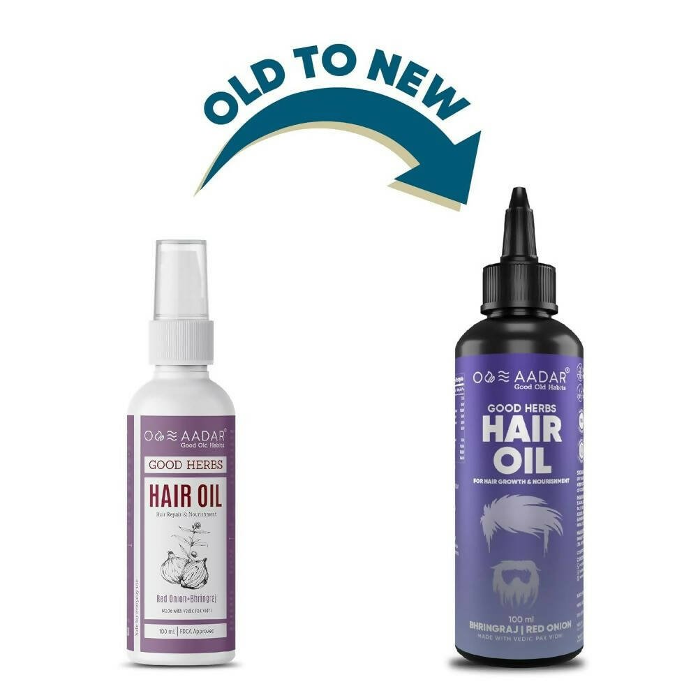 Aadar Good Herbs Hair Oil for Hair Fall & Damage Control - Distacart