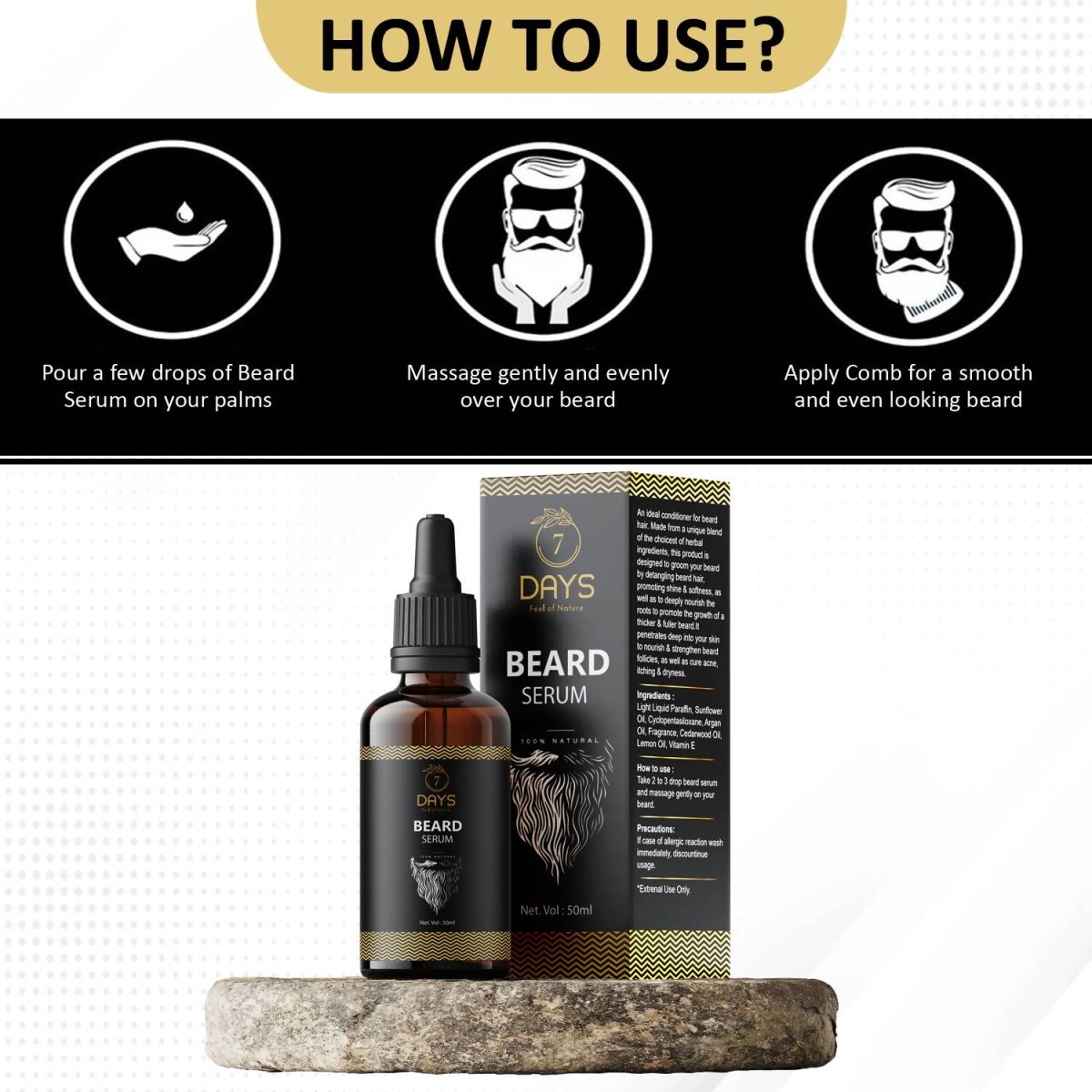 7 Days Beard Serum - Distacart