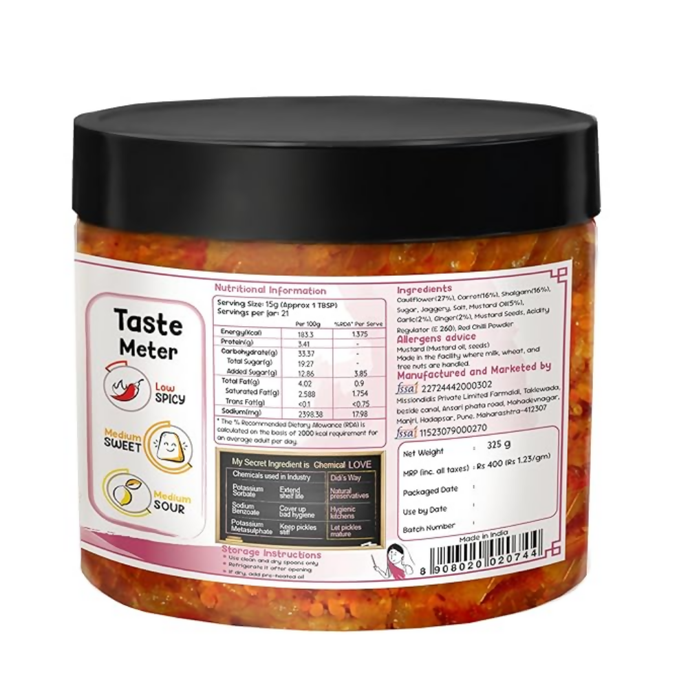 FarmDidi Gobhi Gajar Shalgam Pickle - Distacart