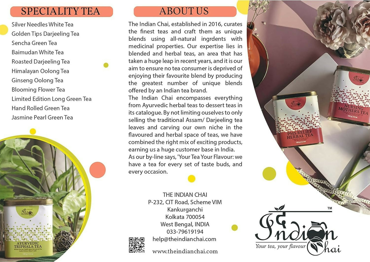 The Indian Chai - Organic Hibiscus Tea 30 Pyramid Tea Bags - Distacart