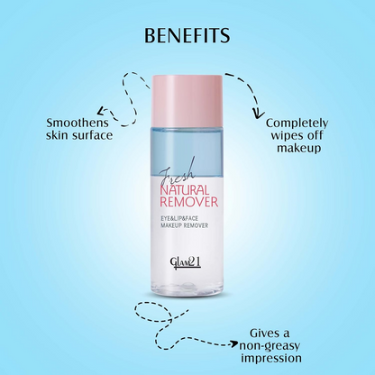 Glam21 Makeup Remover For Water-Proof & Long Lasting Makeup - Blue - Distacart