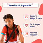 Thumbnail for Gritzo SuperMilk Weight+ (13+y Boys), 10g Protein Powder (Double Chocolate) - Distacart