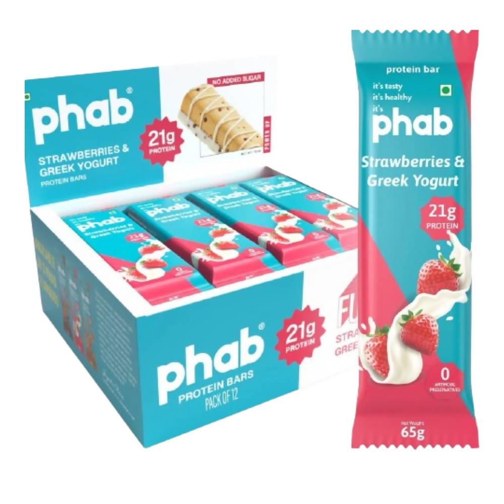 Phab Protein Bars With Protein Strawberries & Greek Yogurt - Dista
