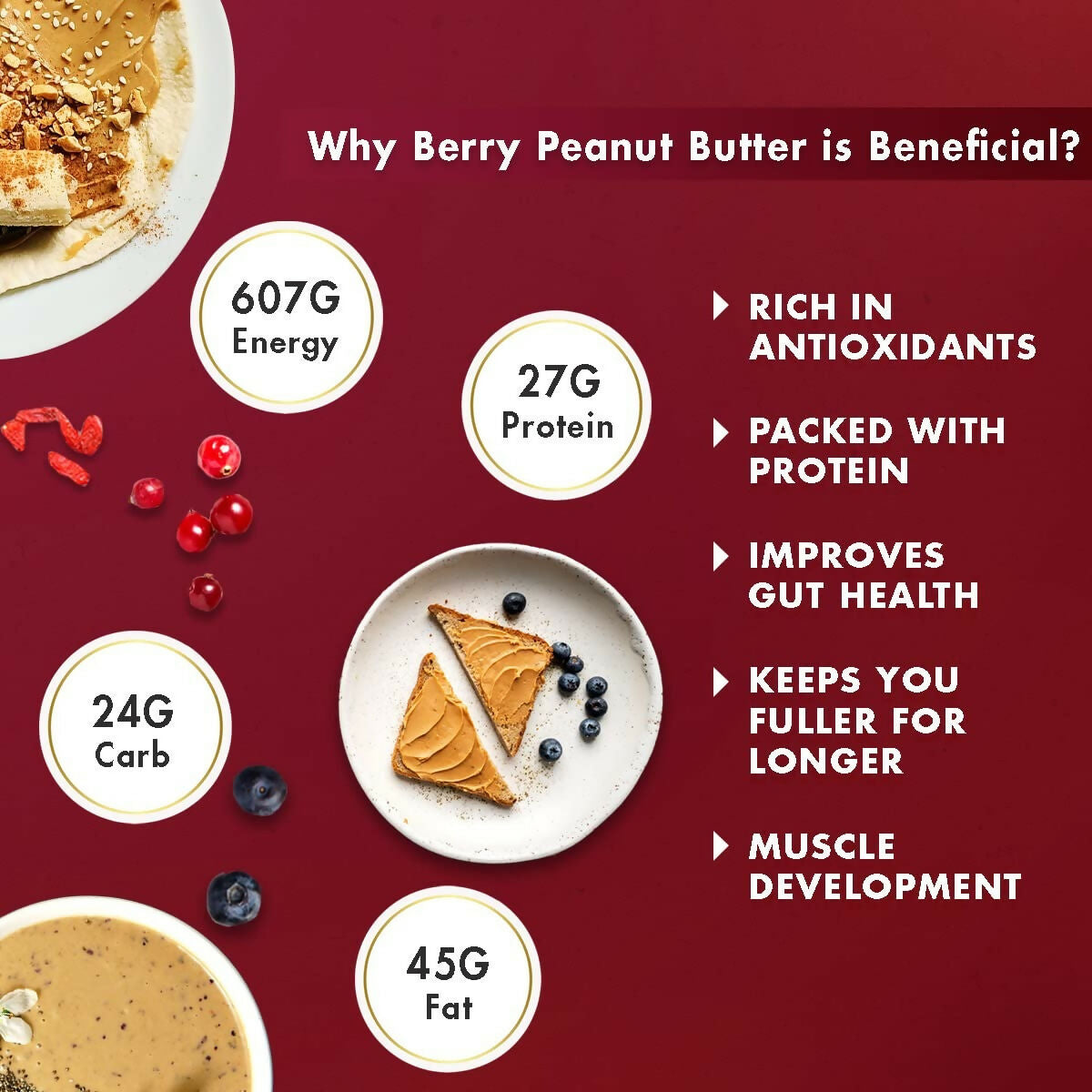 Sorich Organics All Natural Berry Creamy Peanut Buttery - Distacart