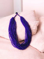 Thumbnail for Inhanns Handmade Beaded Multilayer Necklace, 20 Layers - Purple - Distacart