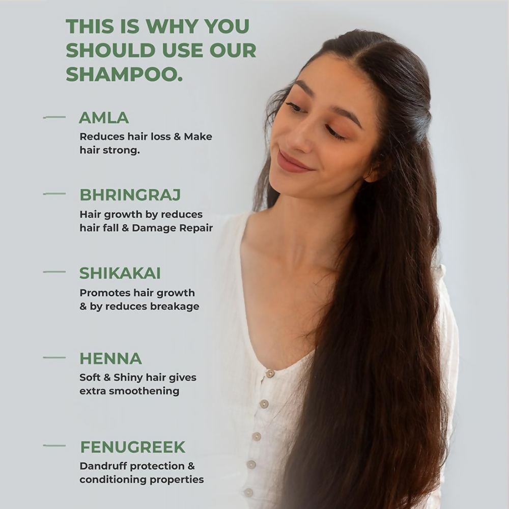 Pureus Herbals Amla & Bhringraj Herbal Shampoo - Dista
