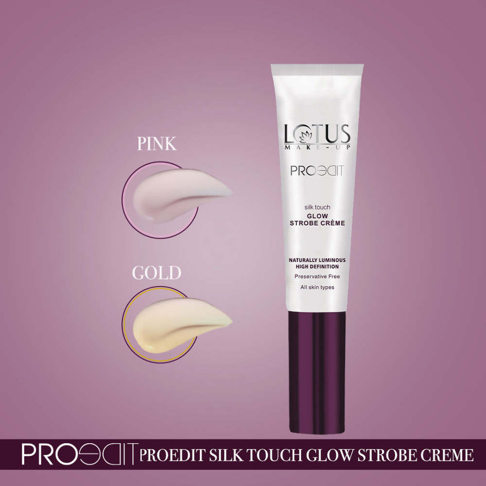 Lotus Make Up Proedit Silk Touch Glow Strobe Creme - Gold - Distacart
