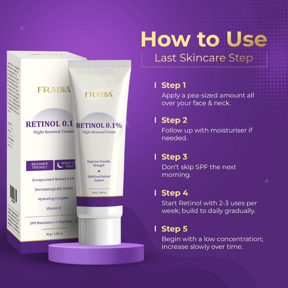 Frabia Retinol 0.1 Night Cream - Dista