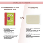 Thumbnail for Nyassa Moroccan Rose Soap Walnut Oil & Rose Powder - Distacart