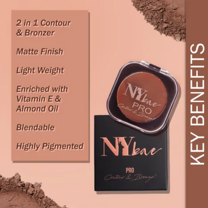 NY Bae Pro Contour & Bronze - Deep Brown 01 - Distacart