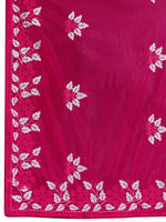 Thumbnail for Teeya Creation Womens Latest Stylish Party Wear Soft Net Saree-Pink - Dista