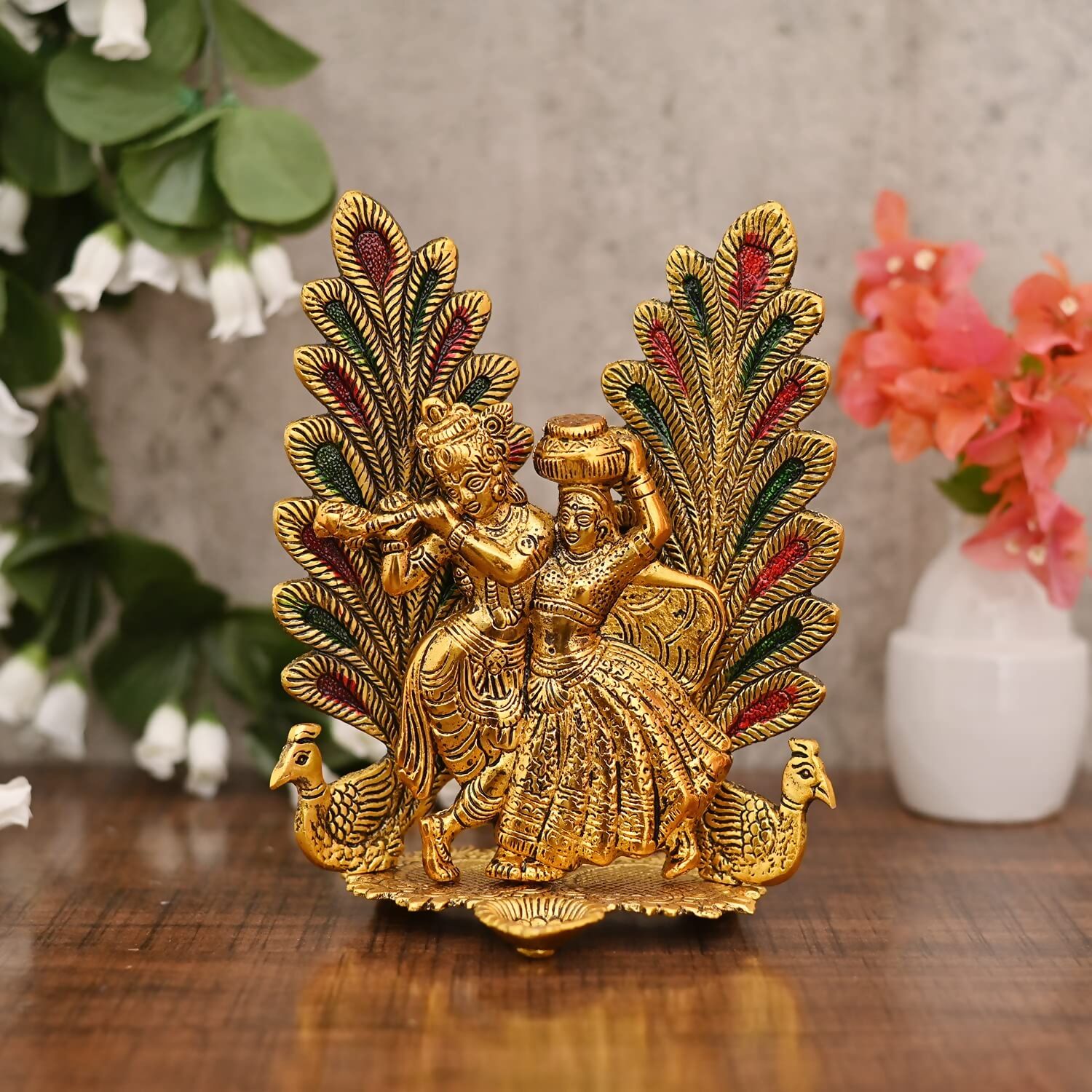 Chhariya Crafts Metal Radha Krishna Idol - Distacart