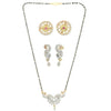 AanyaCentric Gold Plated Mangalsutra with Pendant, 2 Pair Earrings - Distacart