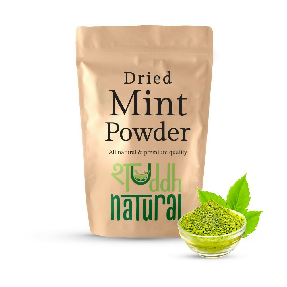 Shuddh Natural Mint Powder - Aromatic Flavor - Distacart