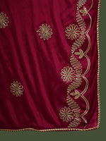 Thumbnail for Sangria Woven Design Kurta & Trouser With Dupatta
