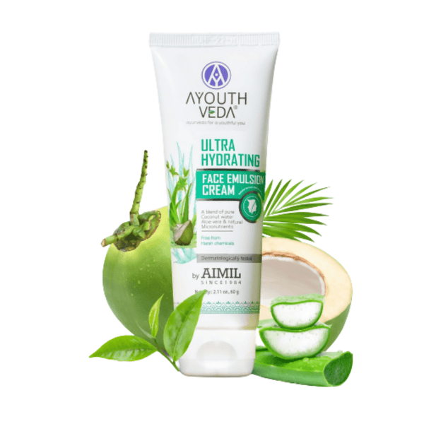 Ayouthveda Ultra Hydrating Face Emulsion Cream - Distacart