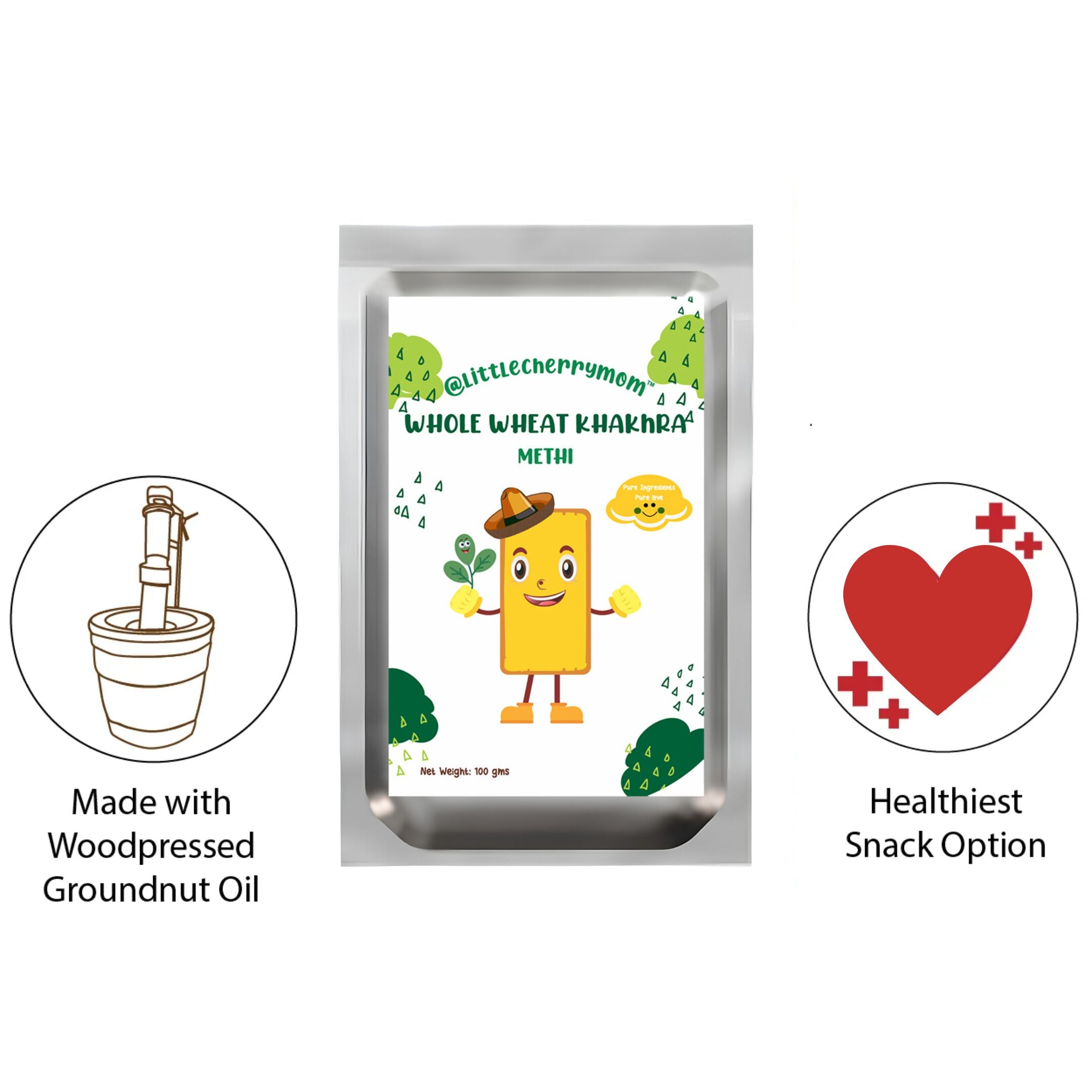Littlecherrymom Whole Wheat Khakhra – Methi - Distacart