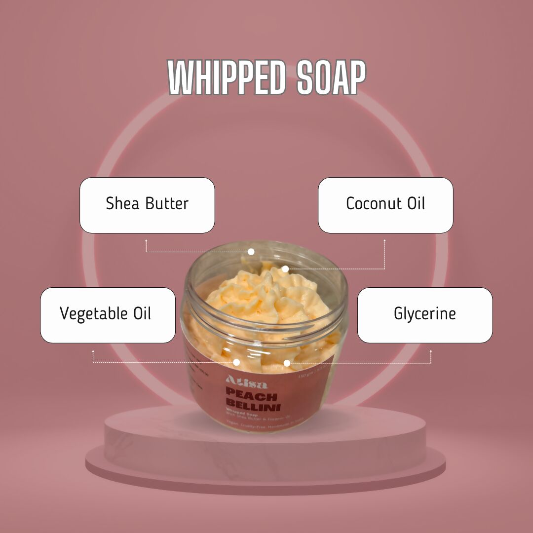 Atisa Peach Bellini Whipped Soap - Distacart