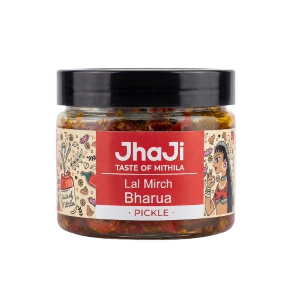 Jhaji Store Lal Mirch Bharua Achar (Stuffed Red Chilli Pickle) - Distacart