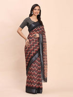 Thumbnail for Astita Linen Cotton Black Saree