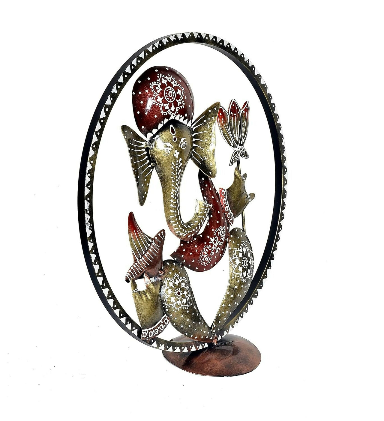 Umi Ganesha Idol in Cirle Decorative Handicraft Showpiece Ganesha Idol - Distacart