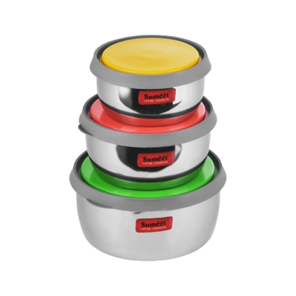 Sumeet Stainless Steel Modena Food Storage Airtight & Leak Proof Containers - Dista
