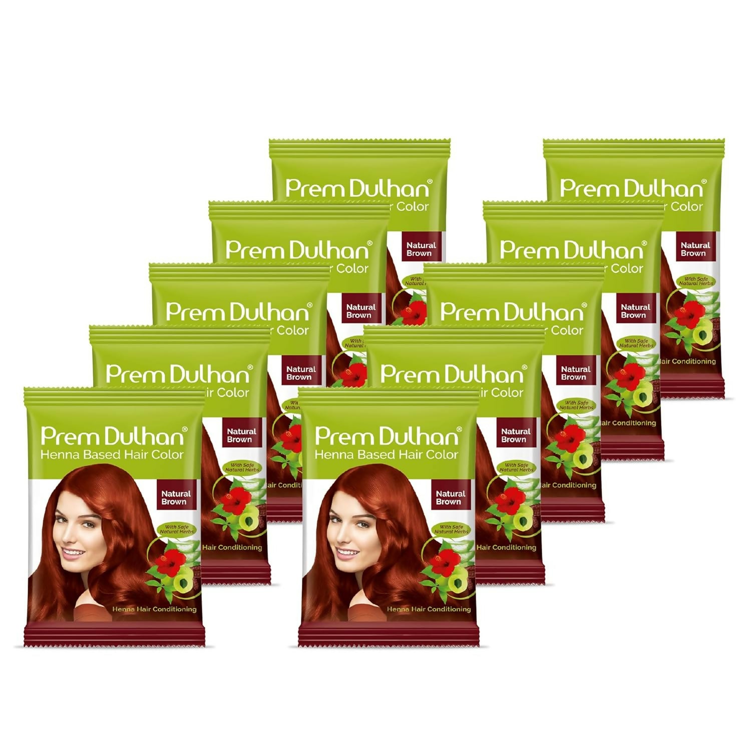 Prem Dulhan Natural Brown Henna Based Hair Color - Distacart