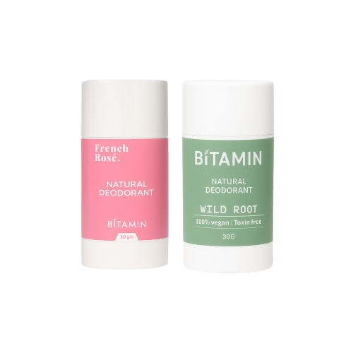Bitamin Natural Deodorant French Rose, Wild Roo Roll On - Distacart
