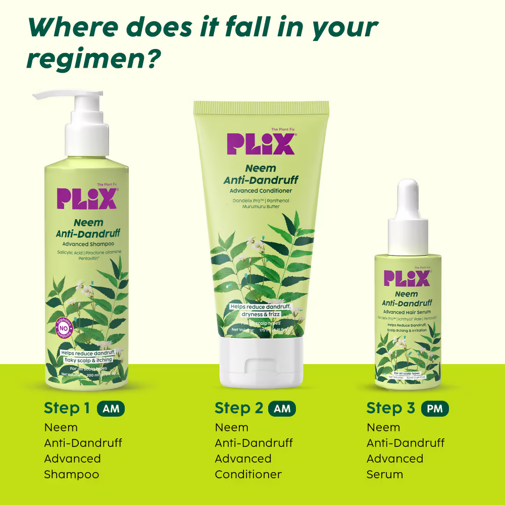 PLIX The Plant Fix Neem Anti-Dandruff Kit - Distacart