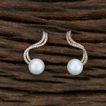 Thumbnail for Joban Fashion Women Brass Golden White Ad Earrings - Distacart