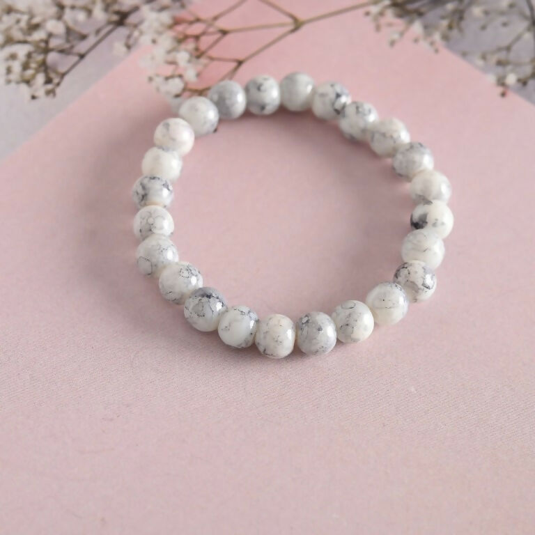 NVR Men & Women Marbel Elasticated Bracelet - Distacart