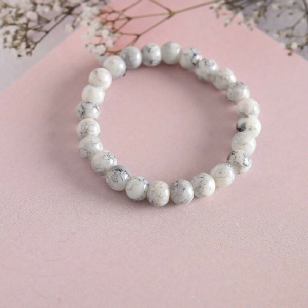 NVR Men & Women Marbel Elasticated Bracelet - Distacart