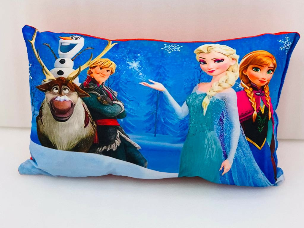 Unique Fashion Microfibre Filled Cushion For Kids - Frozen - Distacart