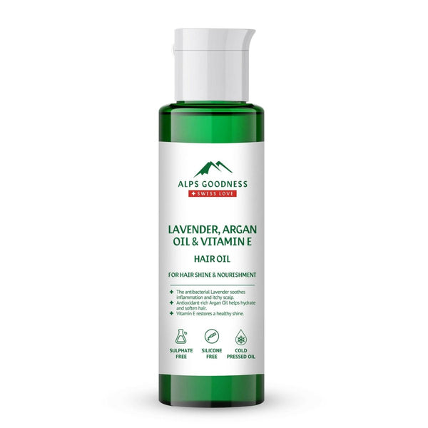 Alps Goodness Lavender, Argan Oil & Vitamin E Hair Oil - Distacart
