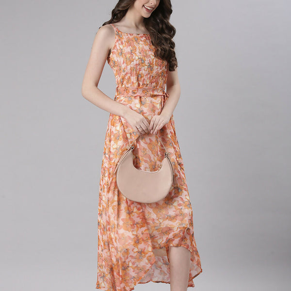 Souchii Floral Print Tiered Dress – Flowy Fit & Flare